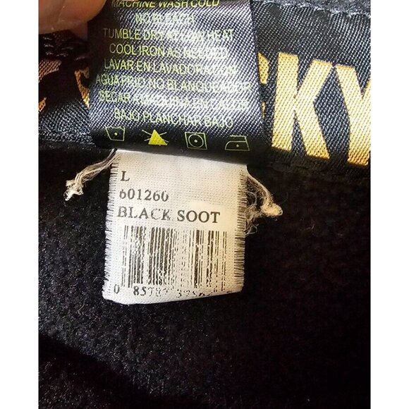 Rocky Men's Large Black Fleece Full Zip Pockets Embroidered Logo Jacket Vest - Picture 12 of 13